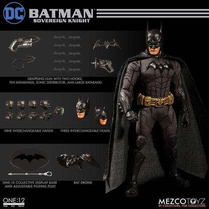 Pedido Figura Batman Sovereign Knight marca Mezco escala pequeña 1/12