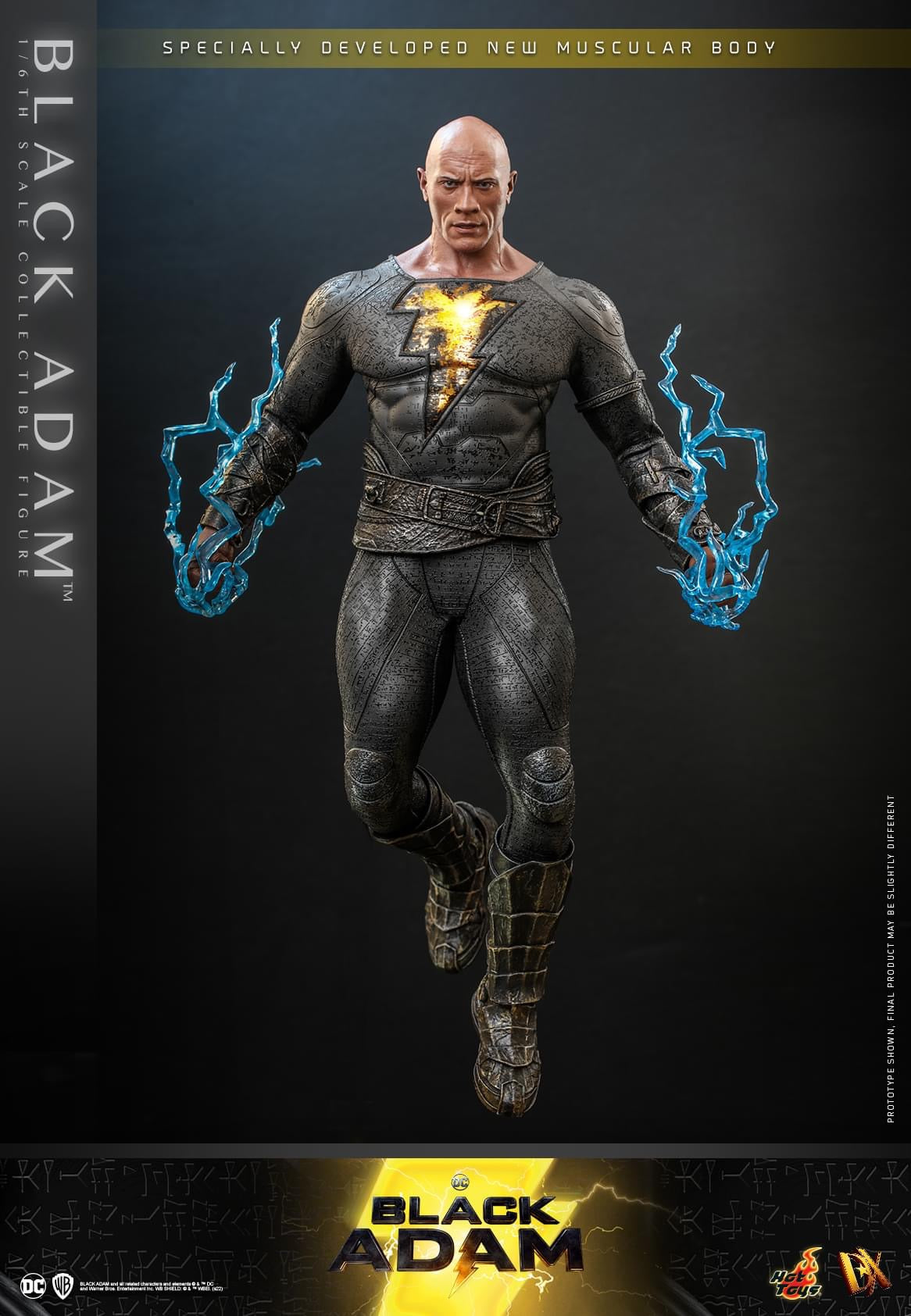 Preventa Figura Black Adam marca Hot Toys DX29 escala 1/6