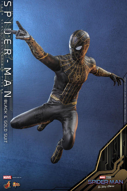 Pedido Figura Spider-Man (Black & Gold Suit) - Spider-Man: No Way Home marca Hot Toys MMS604 escala 1/6