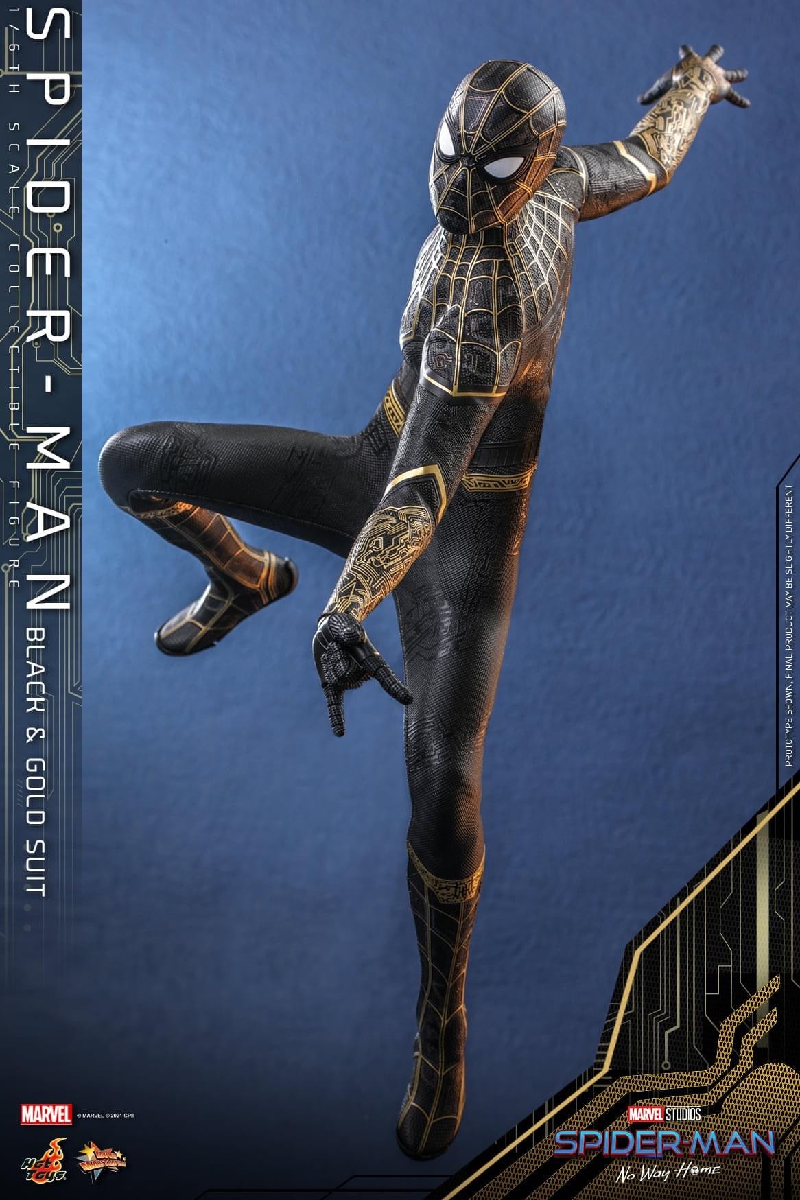 Pedido Figura Spider-Man (Black & Gold Suit) - Spider-Man: No Way Home marca Hot Toys MMS604 escala 1/6