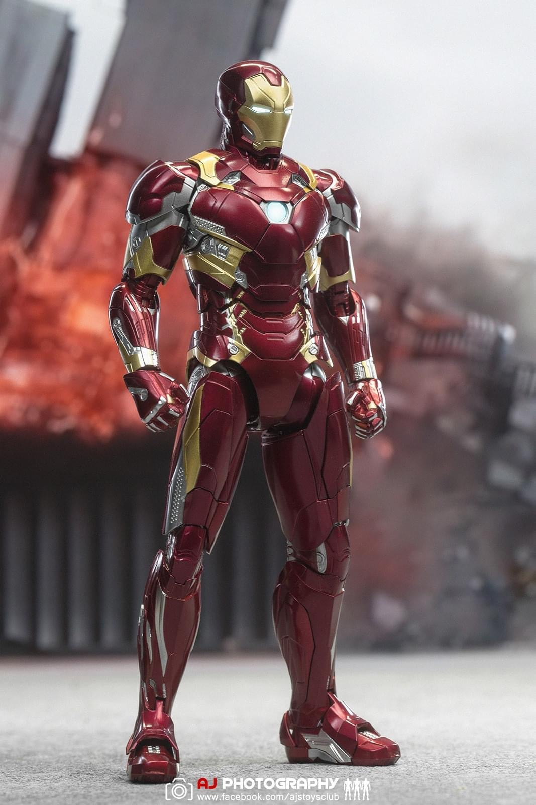 Pedido Figura DLX Iron Man Mark XLVI (46) - Avengers: Infinity Saga marca Threezero 3Z0256 escala pequeña 1/12