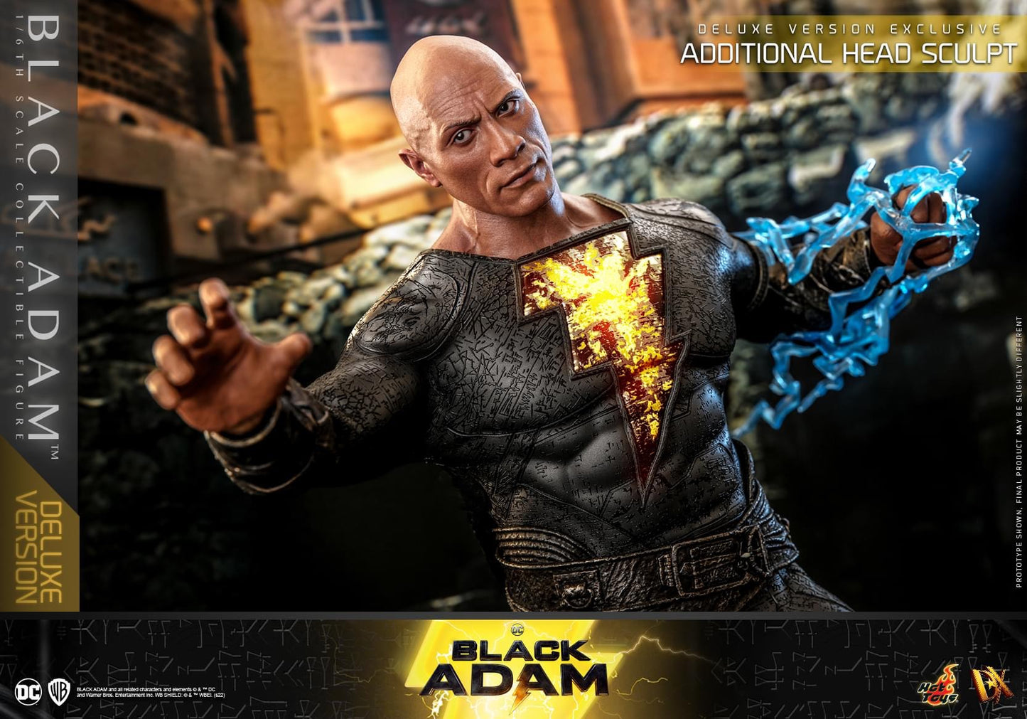 Preventa Figura Black Adam (Deluxe version) marca Hot Toys DX30 escala 1/6