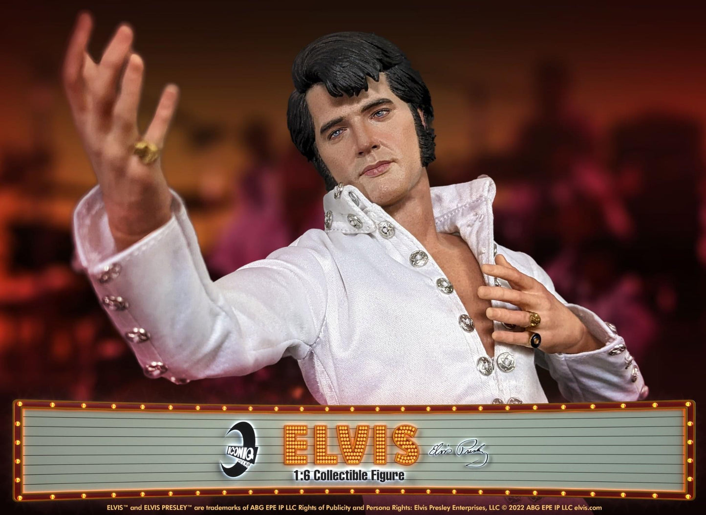 Preventa Figura Elvis Presley (Vegas Edition) marca ICONIQ Studios IQLS02 escala 1/6