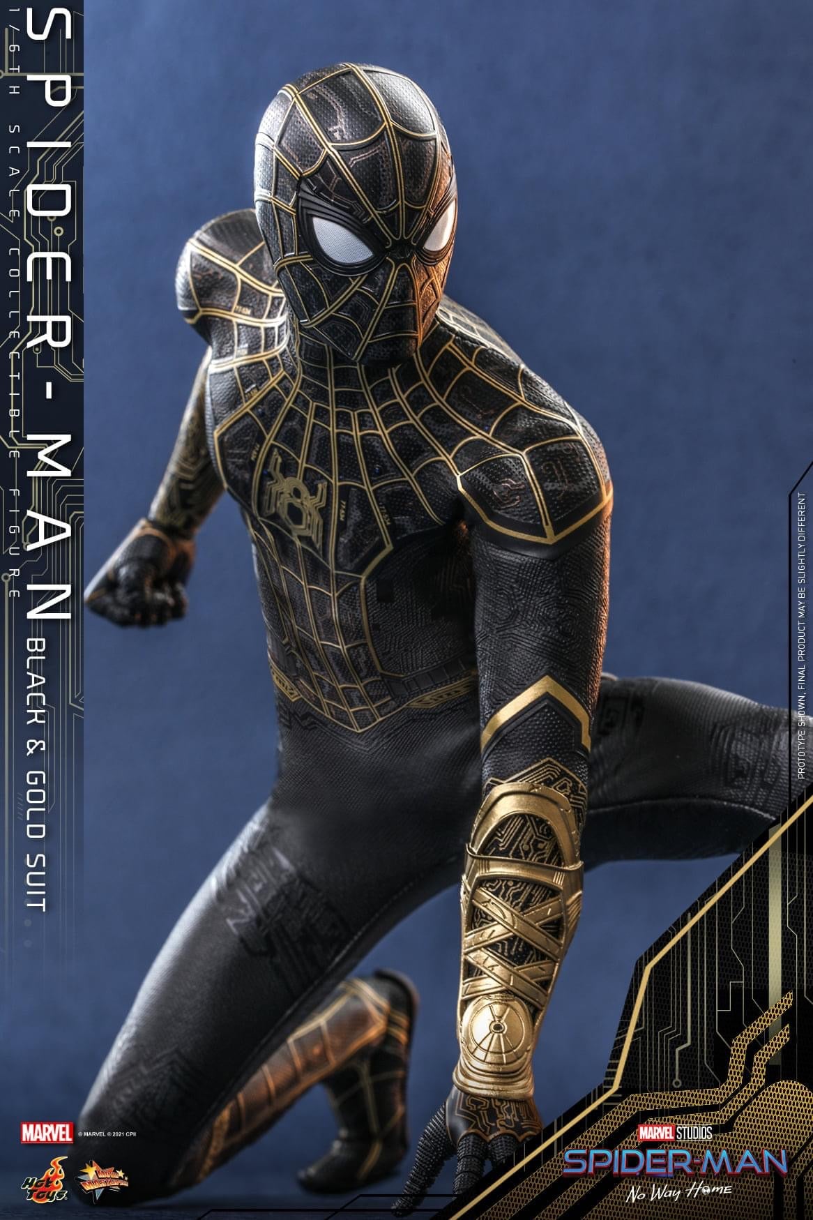 Pedido Figura Spider-Man (Black & Gold Suit) - Spider-Man: No Way Home marca Hot Toys MMS604 escala 1/6