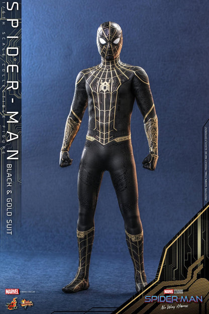 Pedido Figura Spider-Man (Black & Gold Suit) - Spider-Man: No Way Home marca Hot Toys MMS604 escala 1/6