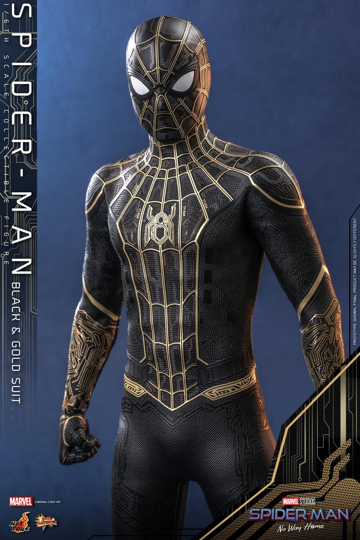 Pedido Figura Spider-Man (Black & Gold Suit) - Spider-Man: No Way Home marca Hot Toys MMS604 escala 1/6