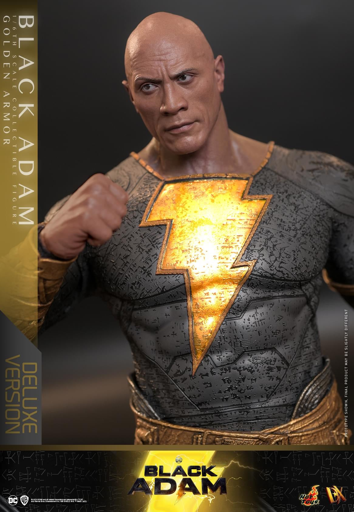 Preventa Figura Black Adam (Golden Armor) marca Hot Toys DX31 escala 1/6