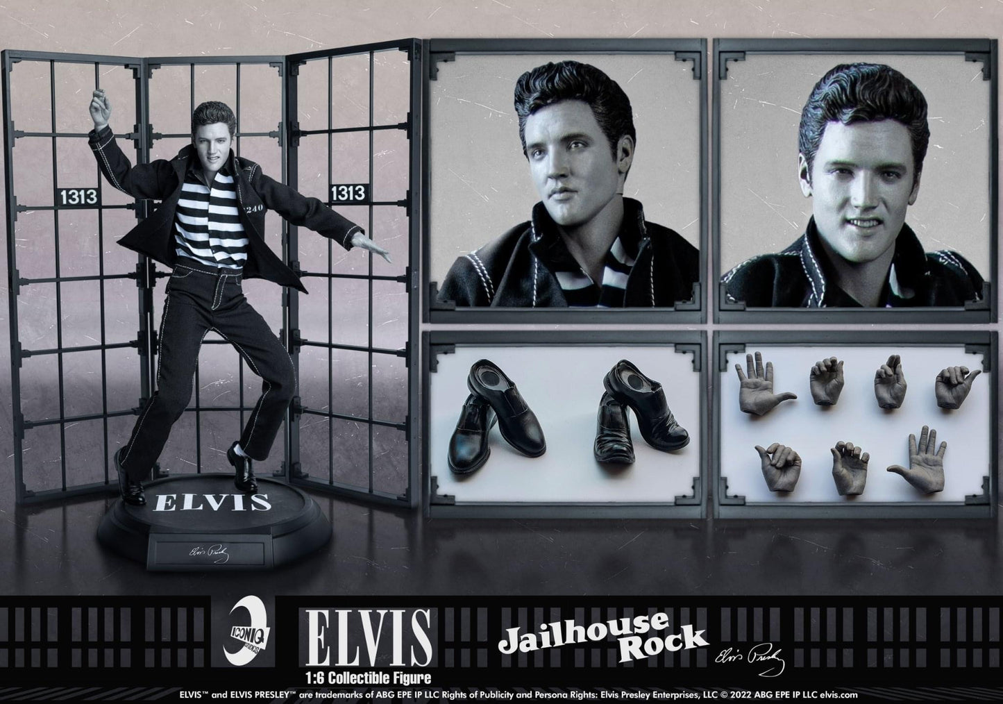 Preventa Figura Elvis Presley (Jailhouse Rock Edition) marca ICONIQ Studios IQLS03 escala 1/6