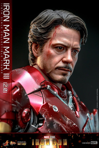 Preventa Figura Iron Man Mark III (2.0) Diecast marca Hot Toys MMS664D48 escala 1/6