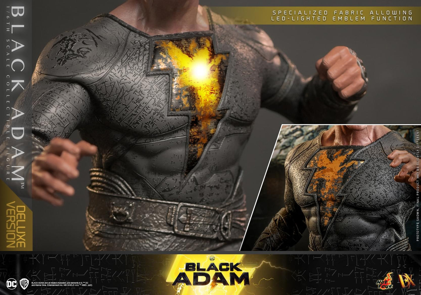 Preventa Figura Black Adam (Deluxe version) marca Hot Toys DX30 escala 1/6