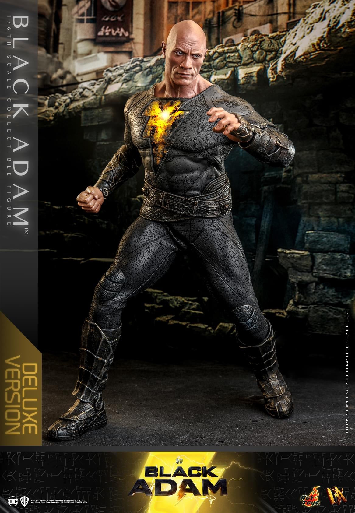 Preventa Figura Black Adam (Deluxe version) marca Hot Toys DX30 escala 1/6