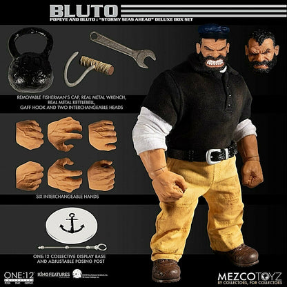 Pedido Figuras Popeye & Bluto - Deluxe Boxed Set: Stormy Seas Ahead marca Mezco escala pequeña 1/12