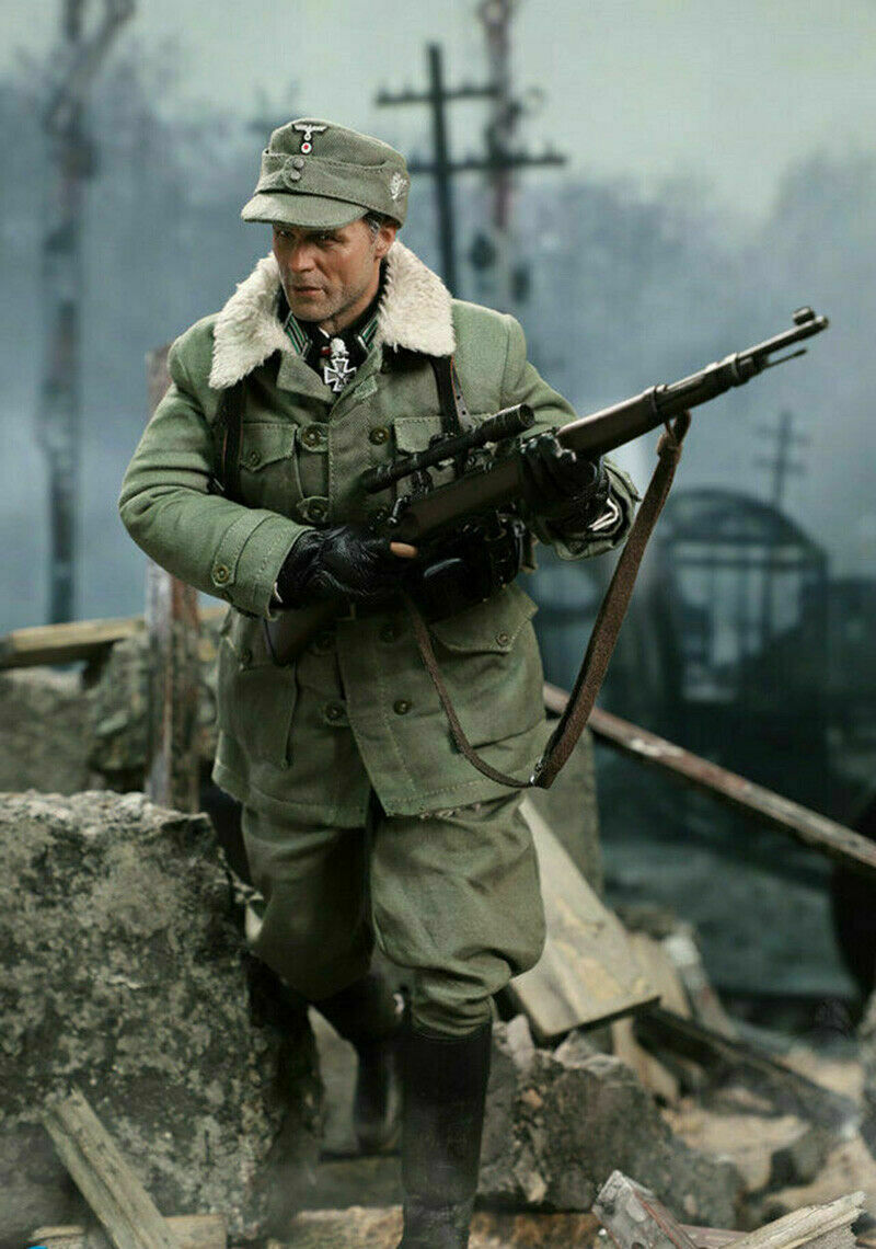 Pedido Figura WWII 1942 Sniper Major Erwin Konig versión de 10th aniversario marca DID escala 1/6