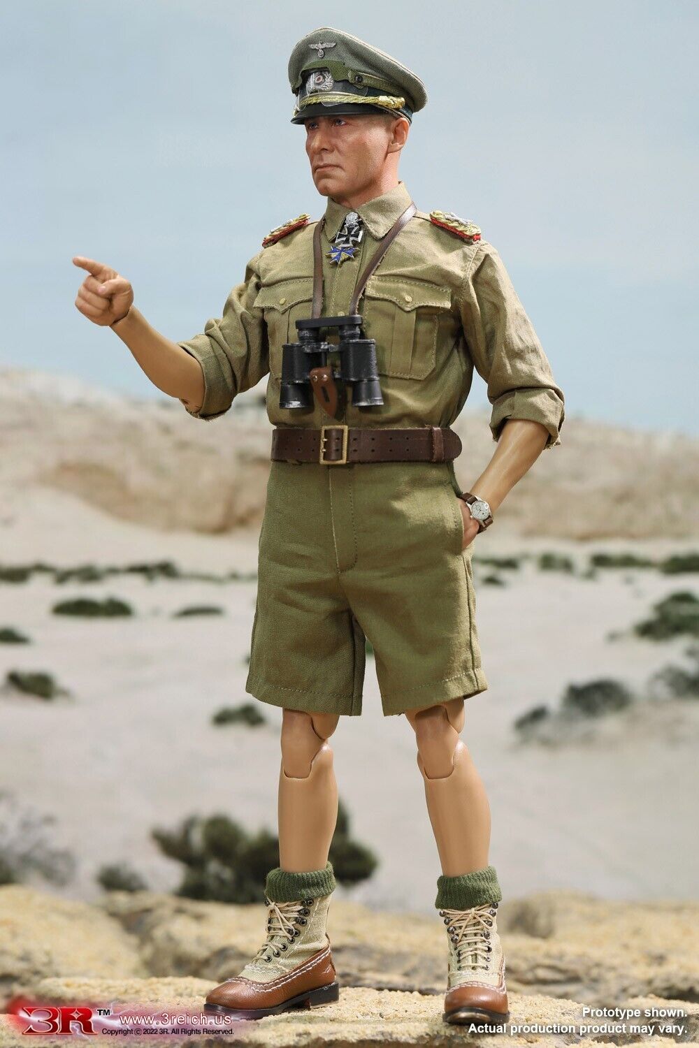 Pedido Figura DAK Afrika Desert Fox Erwin Rommel marca DID 3R GM651 escala 1/6