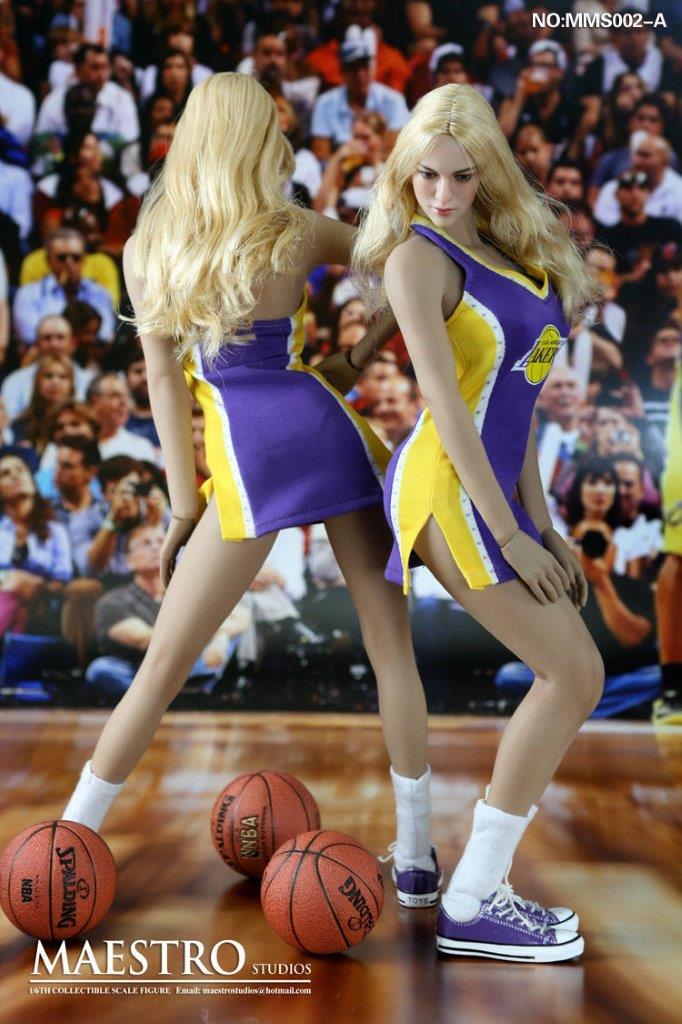 [EN STOCK] Traje de Porrista Cheerleader Lakers escala 1/6