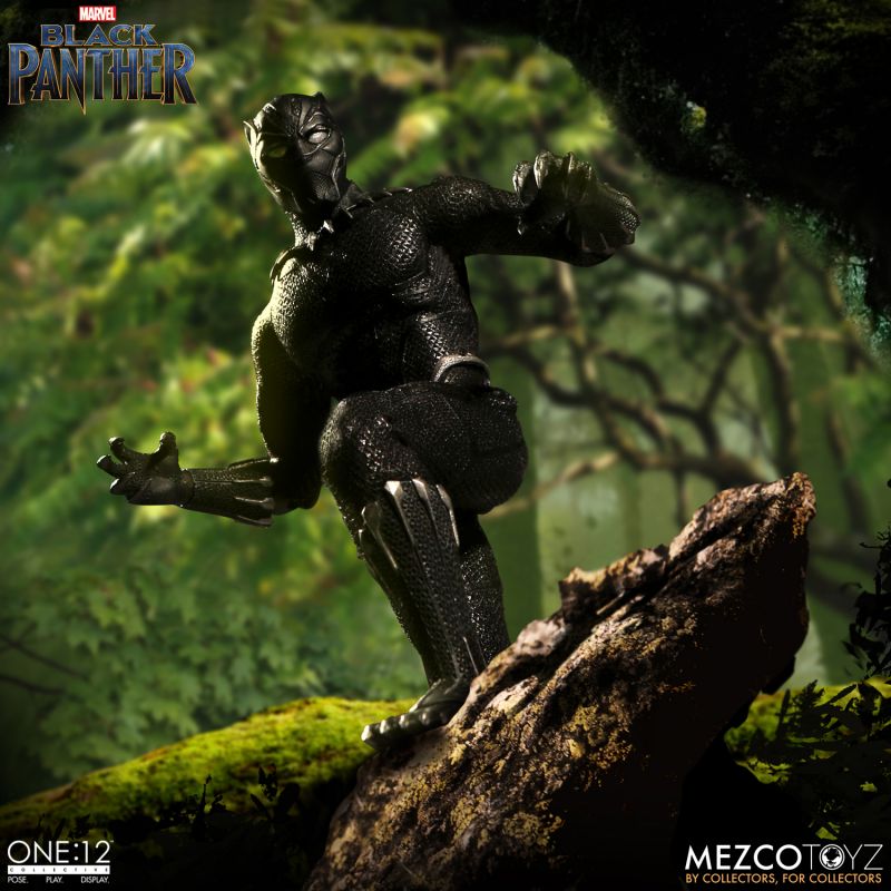 Pedido Figura Black Panther - Marvel - One:12 Collective marca Mezco Toyz 76980 escala pequeña 1/12