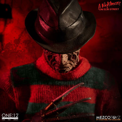 Pedido Figura Freddy Krueger: A Nightmare on Elm Street - One:12 Collective marca Mezco Toyz 77390 escala pequeña 1/12