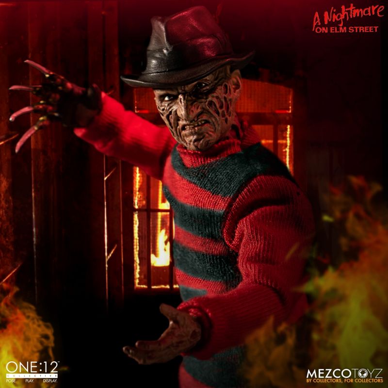 Pedido Figura Freddy Krueger: A Nightmare on Elm Street - One:12 Collective marca Mezco Toyz 77390 escala pequeña 1/12